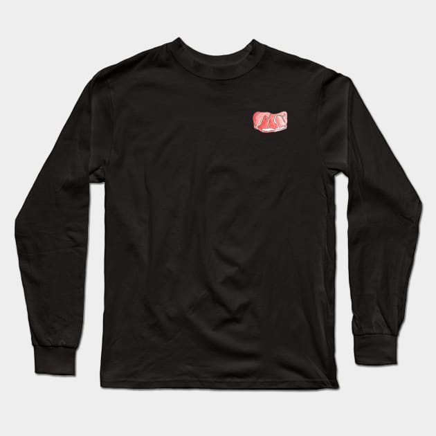 Terrace House Steak Long Sleeve T-Shirt by buhloop_art